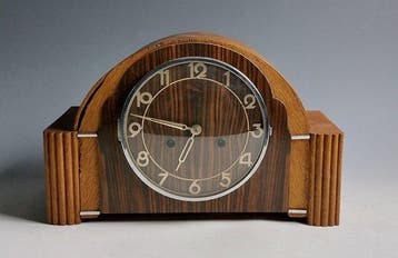 Amsterdamse School klok - Kienzle - Hout - 1920-1930 - Art