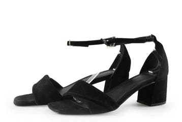 Manfield Sandalen in maat 39 Zwart, Verzenden, Zwart, Sandalen of Muiltjes, Manfield