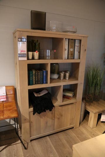 Boekenkast Oltano - Eikenhout - Weber Huiscollectie, 100 tot 150 cm, Eikenhout, Nieuw, Ophalen of Verzenden