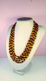 Gepolijst - Barnsteen - Long Baltic Amber necklace - Cherry
