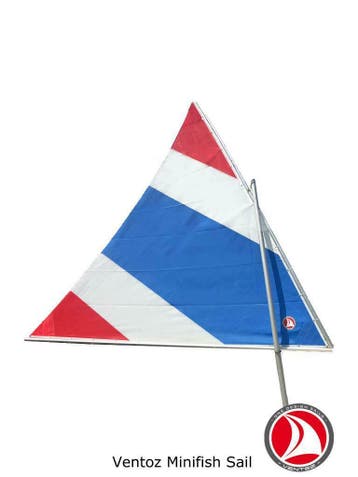 Ventoz Minifish zeil (6.0 m2) - RWB,  nieuw!, Watersport en Boten, Zeilen en Zeiltoebehoren, Verzenden, Nieuw, 3 tot 6 meter, Minder dan 15 m²
