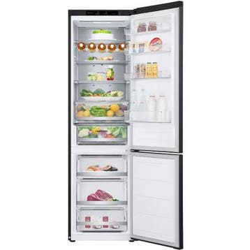 LG Koelvriescombinatie Zwart MultiAirFlow SmartInverter+, Witgoed en Apparatuur, Verzenden, Refurbished