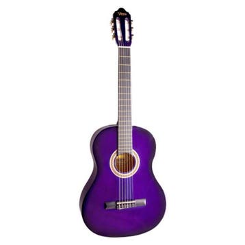 Valencia VC103PPS Klassieke Gitaar 3/4 Paars Hoogglans, Ophalen of Verzenden, Nieuw