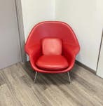 Knoll - Eero Saarinen - Fauteuil - Womb Stoel - Leder, Antiek en Kunst