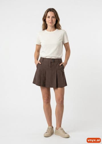Esprit Holdings Plisserokken Dames maat W12 Bruin Vintage, Ophalen of Verzenden, Nieuw
