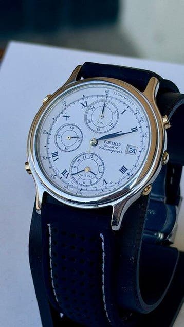 Seiko - Quartz Cronograph Alarm - Zonder minimumprijs -