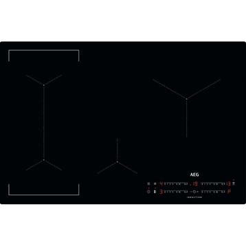 AEG Bridge Inductiekookplaat IKX84443CB 78cm - Zwart, Ophalen of Verzenden, Nieuw