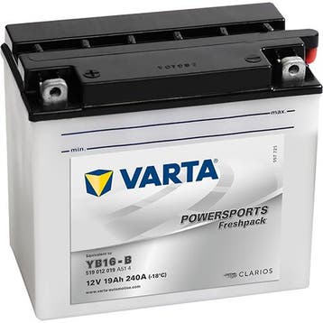 VARTA YB16-B Powersports Freshpack accu | 519 012 019 | 12V, Ophalen of Verzenden, Nieuw