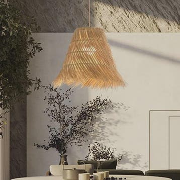 Sfeervolle Rotan Hanglamp 50cm - Natuurlijke Woonkamer & Sla, Verzenden, Nieuw