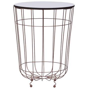 vidaXL Salontafel Ø40 cm goudkleurig, Huis en Inrichting, Tafels | Salontafels, Verzenden, Nieuw, Metaal, Minder dan 50 cm