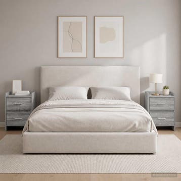vidaXL Nachtkastjes 2 st Grijs Sonoma 40 x 30 x 60 cm, Minder dan 45 cm, Verzenden, Nieuw, 55 tot 70 cm