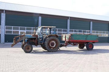 Veiling: Tractor Ford 5000 Diesel 1970 met aanhangwagen, Ophalen, Gebruikt, Ford
