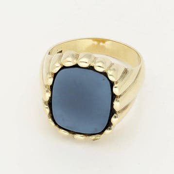 Ring - 14 karaat Geel goud, Sieraden, Tassen en Uiterlijk, Nieuw