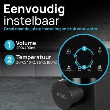 2dekans | MOA Heetwaterdispense WD01B – Instelbare, Witgoed en Apparatuur, Waterkokers, Ophalen of Verzenden, Zo goed als nieuw