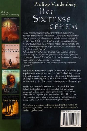 Het sixtijnse geheim 9789061121879 Philipp Vandenberg, Boeken, Verzenden, Gelezen, Philipp Vandenberg