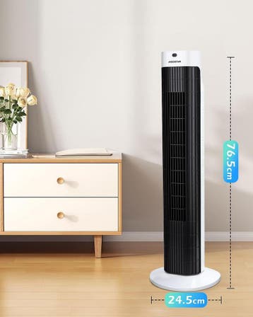 Torenventilator - Fluisterstil - Oscillatie - Zwart/Wit - Ai, Verzenden, Zo goed als nieuw