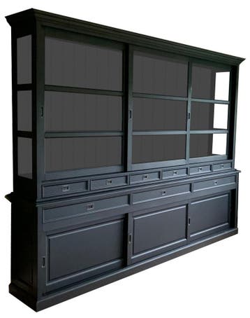 Buffetkast zwart Emmen XXL 300 x 240cm, Ophalen of Verzenden, Nieuw