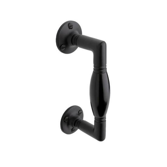 Handgreep klein ronde rozetten - mat zwart - deurbeslag -..., Doe-het-zelf en Verbouw, Hang- en Sluitwerk, Schuif of Grendel, Nieuw