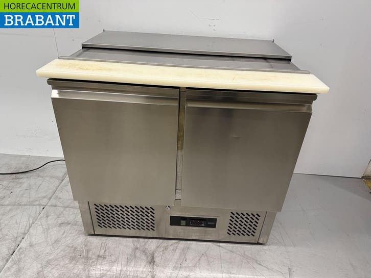 RVS Saladette 2 Deuren 90,5 cm 230V Horeca, Zakelijke goederen, Horeca | Keukenapparatuur, Gebruikt, Ophalen of Verzenden