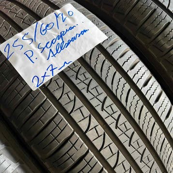 2 x Pirelli 255-60-20 4 Seizoenbanden 7mm, Gebruikt, 255 mm, Ophalen of Verzenden, All Season