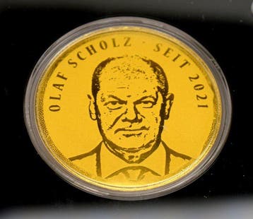 Duitsland. Medal Olaf Scholz 2021 - 1/200oz (.999) (Zonder, Postzegels en Munten, Munten | Europa | Niet-Euromunten