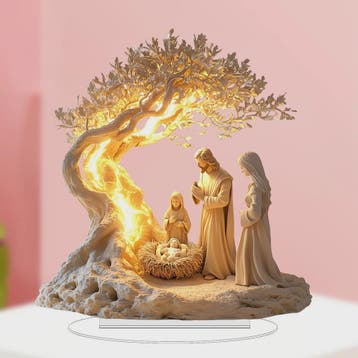 Kerststal Decoratie Beeld - Sfeervolle Jezus Scène voor Huis, Verzenden, Nieuw