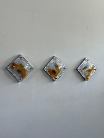 Venini - Toni Zuccheri - Wandkandelaar (3) - Metaal, Glas