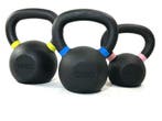 Gietijzeren kettlebells met poeder coating 4 - 32 kg, Verzenden, Nieuw, Benen, Kettlebell