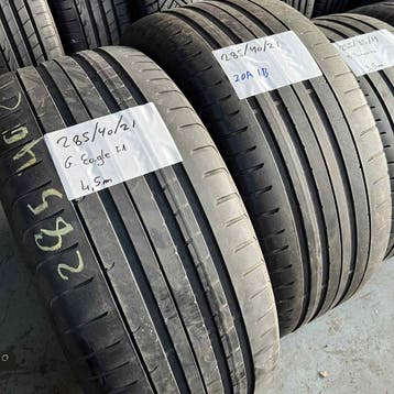 2 x Goodyear Eagle F1 285-40-21 Zomerbanden 4,5mm, Gebruikt, 285 mm, Band(en), Personenwagen