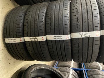 225-60-18 Continental Zomeranden 5mm Incl Montage 225 60 18, Ophalen, 18 inch, Gebruikt, Band(en)