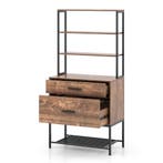 LIVSK Archiefkast met Printerstandaard - 3 Planken, 2 Lades,, Verzenden, Nieuw