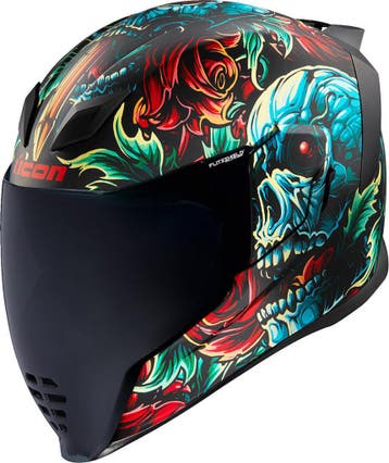 Icon Airflite Omnicrux MIPS Integraalhelm Zwart Rood Blauw, Motoren, Integraalhelm, Nieuw met kaartje, Overige merken, Heren