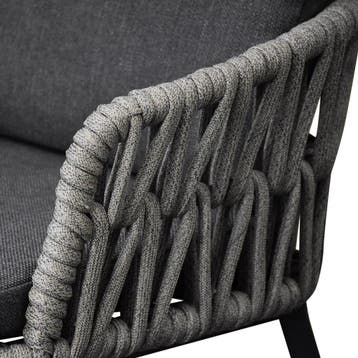 Luxor dining tuinstoel rope antraciet, Ophalen of Verzenden, Nieuw