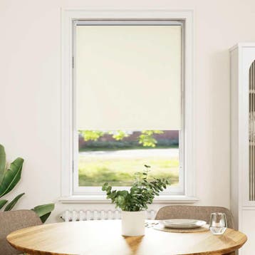 vidaXL Rolgordijn verduisterend 80x130 cm stofbreedte 75,7cm, Verzenden, Nieuw, Wit