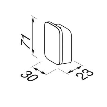Handdoekhaak Medium Geesa Shift Met Diamantpatroon Chroom, Ophalen of Verzenden, Nieuw