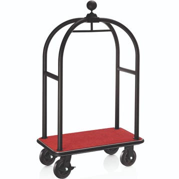 Bagagetrolley | DRIFT | RVS | Zwart/Rood | Wielen (Geremd) |, Verzenden, Nieuw in verpakking