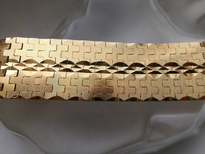 Goud gevuld, Goudverguld - Armband - Art Deco-stijl, Antiek en Kunst, Kunst | Designobjecten