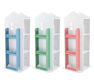Draaibare Kinderboekenkast – 4 Lagen Kasteel Boekenrek 95 cm, Verzenden, Nieuw