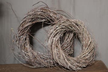 Krans Emelina brown 25 cm, Ophalen of Verzenden, Nieuw