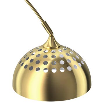 Booglamp Arcus, staal, retro-stijl, 60W - goud, Verzenden, Nieuw