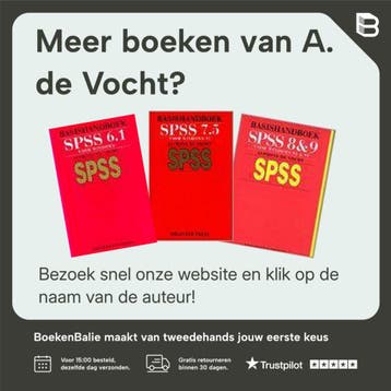 Basishandboek SPSS 18 / IBM SPSS Statistics 18 / Bijleveld, Verzenden, Gelezen, A. de Vocht