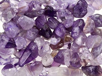 20 x Edelsteen kralen Amethist chips 8–18 mm – paars, Ophalen of Verzenden, Nieuw, Kraal