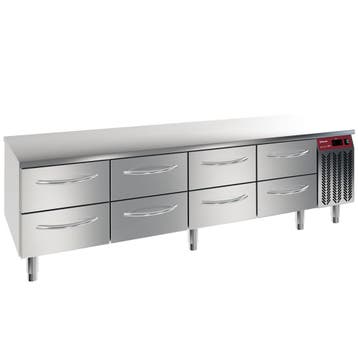 Gekoeld onderste, 8X 1/2 laden GN1/1-h 100 mm, Verzenden, Nieuw in verpakking, Koelen en Vriezen