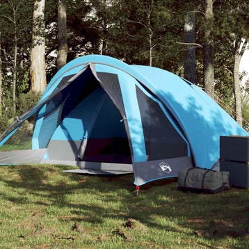 vidaXL Tent 4-persoons waterdicht blauw, Verzenden, Nieuw, Tot en met 2