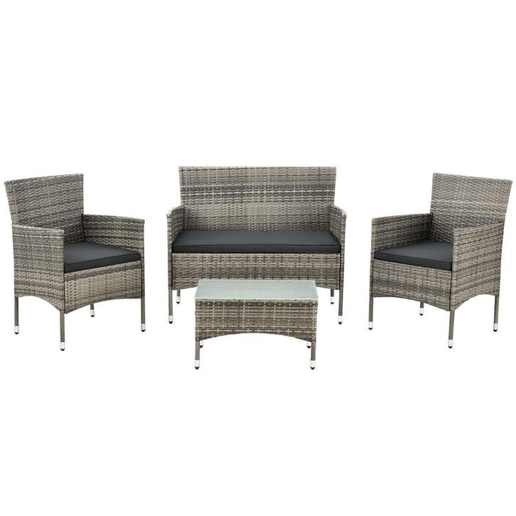 Loungeset Fort Myers - Grijs gemeleerd, Tuin en Terras, Tuinsets en Loungesets, Nieuw, Verzenden