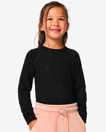 HEMA Kinder thermo t-shirt zwart, Verzenden, Nieuw