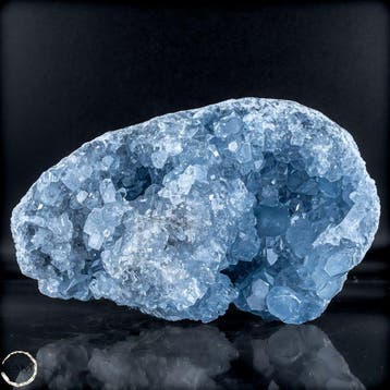 Natuurlijke celestietdruse uit Madagaskar – Hemelse, Verzamelen, Mineralen en Fossielen