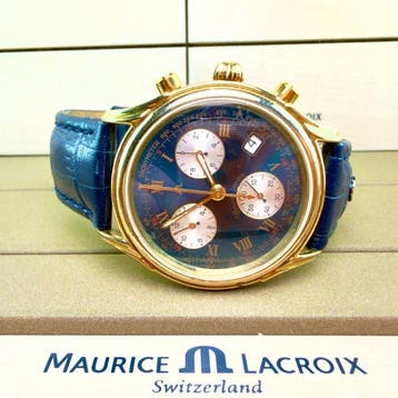 Maurice Lacroix - Les Classiques Chronograph 18k Goldplated, Nieuw