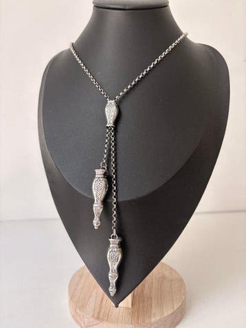 Zonder minimumprijs - Halsketting Zilver - Antieke, Sieraden, Tassen en Uiterlijk, Nieuw