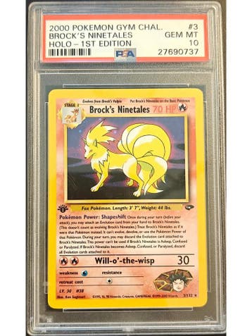 Brocks Ninetales (GC 3) PSA 10, Ophalen of Verzenden, Nieuw